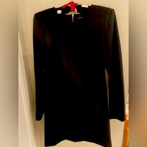THEORY Woolen Black Dress  S